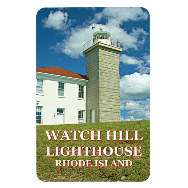 Watch Hill Lighthouse, Rhode Island Foto Magnet (Vertikal)