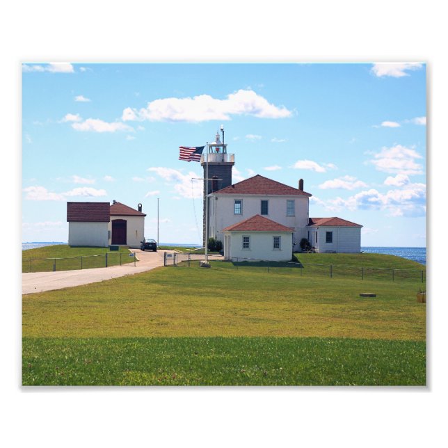 Watch Hill Lighthouse, Rhode Island Foto Print (Vorne)