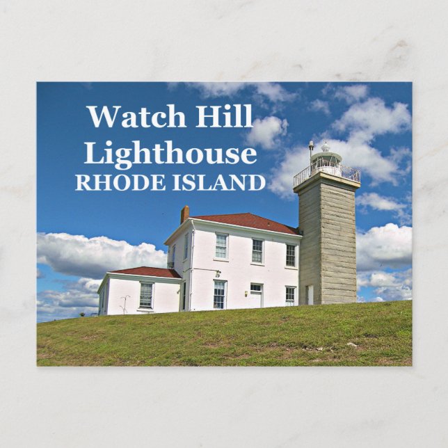 Watch Hill Lighthouse, Rhode Island Postcard Postkarte (Vorderseite)