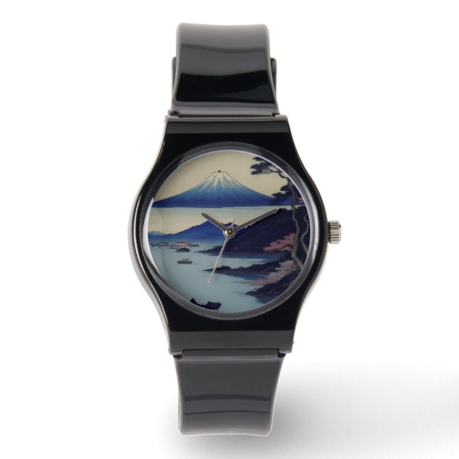 Watch -  Lake, Pine and Mountain - Japan Armbanduhr (Vorderseite)