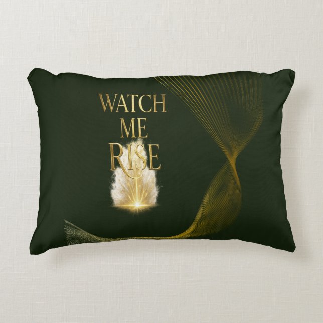 Watch Me Rise - Version mit voller Abdeckung Dekokissen (Vorderseite)