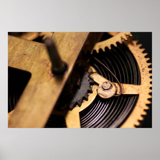 Watch Mechanics Abstract Poster (Vorne)