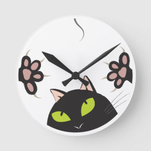 "Watch my claws" Wall Clock Runde Wanduhr