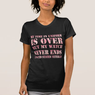 Watch Never Ends T - Shirt (rosa Camouflage dunkel
