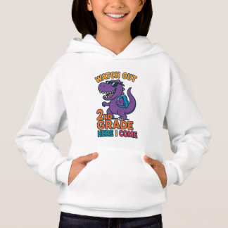 Watch Out 2nd Grade Here I Come Kids Long Sleeve Hoodie