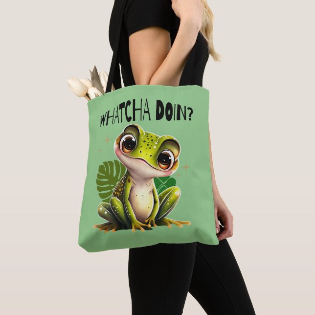 Watcha macht? Funny Curious Frog (Von Nahem)