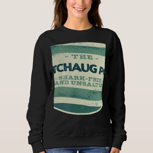 Watchaug Pond Shark Free and Unsalted Camping Rhod Sweatshirt (Vorderseite)