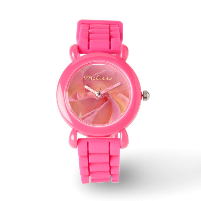 Watches Hinzufügen einer benutzerdefinierten Rosa- Armbanduhr (Vorderseite)