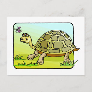 Watchful Turtle Postkarte