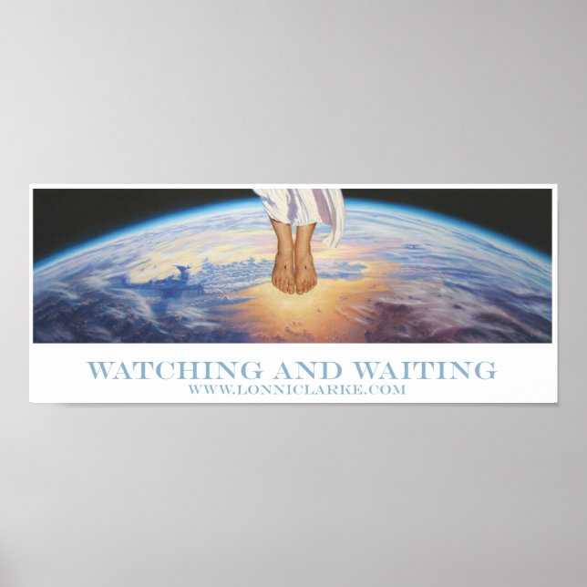 "Watching and Wart" von Lonni Clarke Poster (Vorne)