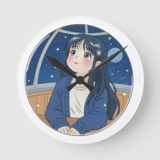 Watching the stars at the planetarium runde wanduhr