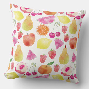 Watecolor Fruit Art Kissen