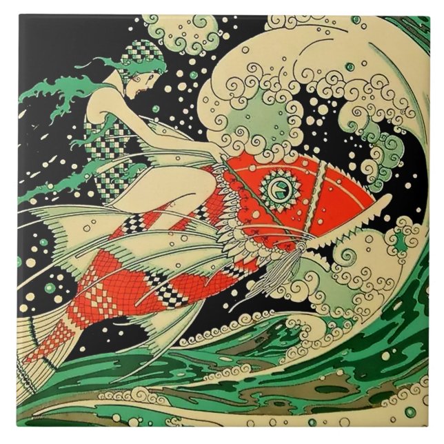 "Water" Art Deco von Jose Carlos Fliese (Vorderseite)