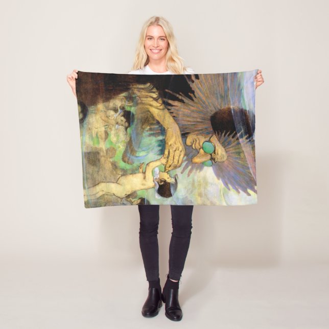 Water Baby and Fairy, Jessie Willcox Smith Fleecedecke (Beispiel)