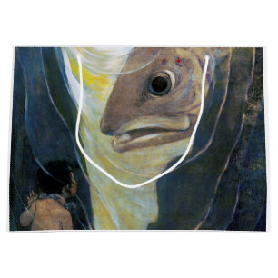 Water Baby and Fish, Jessie Willcox Smith Große Geschenktüte