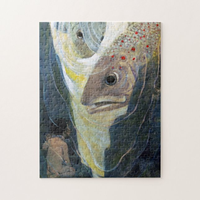 Water Baby and Fish, Jessie Willcox Smith Puzzle (Vertikal)