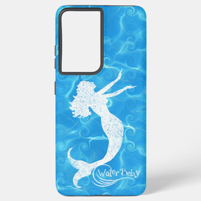 Water Baby Mermaid Wave Case Samsung Galaxy Hülle (Rückseite)