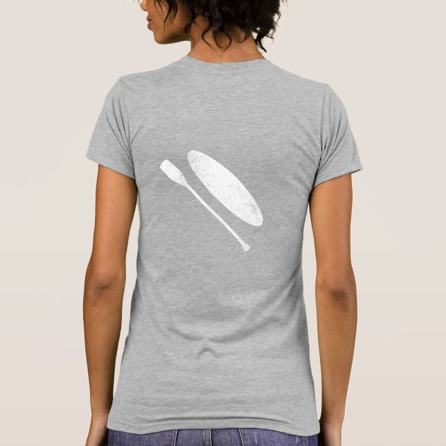 Water Baby Vintag Paddelbrett Shirt (Rückseite)