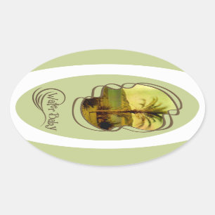 Water Baby Vintage Palm Sticker