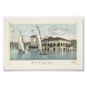 Water Baby Vintage Segelboote Fotodruck