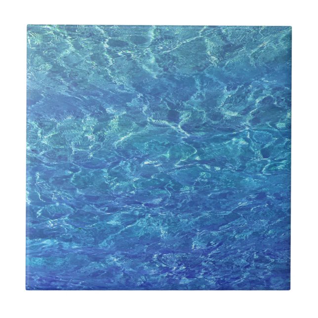 Water Beach Ocean Blue Sea Pool Dekoration Geschen Fliese (Vorderseite)