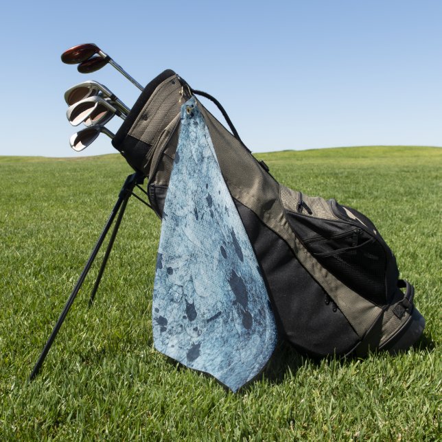 Water Blue Spritzer Golfhandtuch (Gras)