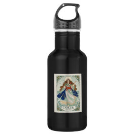 Water Bottle Cancer Zodiac Artisan Edelstahlflasche
