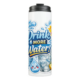 Water bottle drink more water thermosbecher