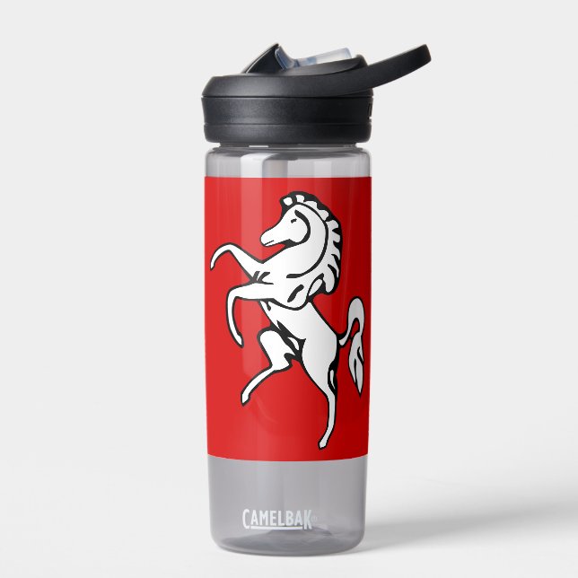 Water bottle with flag of Kent County, England Trinkflasche (Links)