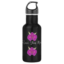 Water Bottle with Floral Pattern and Mother's Day Edelstahlflasche