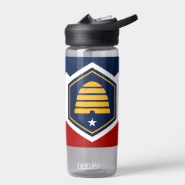 Water bottle with new flag of Utah, USA Trinkflasche