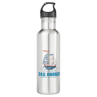 Water Bottle with Sag Harbor logo Edelstahlflasche