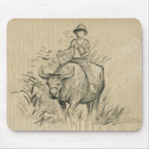 Water Buffalo Kid Chinesisch Ox Year 2021 MouseP Mousepad