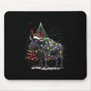 Water Buffalo Xmas Lighting Santa Water Buffalo Ch Mousepad