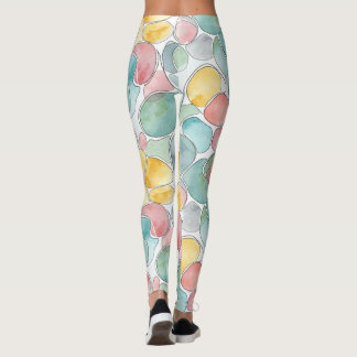 Water color pattern leggings