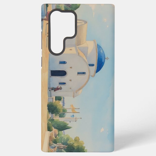 Water colour painting style image of St. Nicholas Samsung Galaxy Hülle (Rückseite)