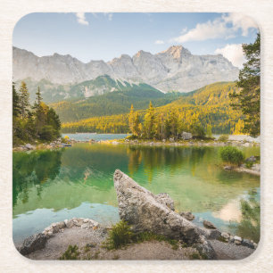 Water Dachstein Mountains Lake Germany Rechteckiger Pappuntersetzer