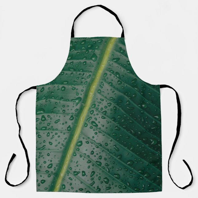 Water droplets on banana leaf schürze (Vorderseite)