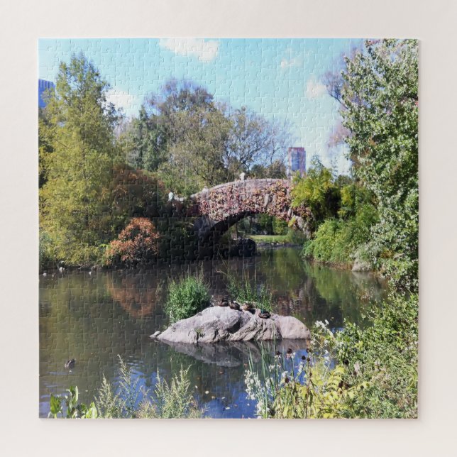 Water Feature Central Park New York Puzzle (Vertikal)