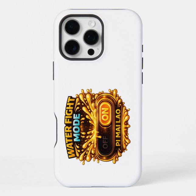 Water Fight Mode ON (Gaming Style) Phone Case iPhone Hülle (Rückseite)
