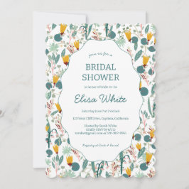 Water Garden Floral Bridal Shower Cute CUSTOM  Einladung