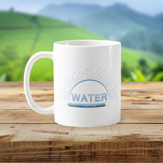 Water Good Day Blue Minimal Mug Kaffeetasse