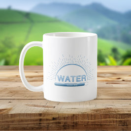 Water Good Day Blue Minimalistische Tasse