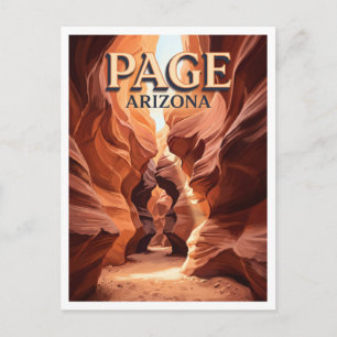 Water Holes Canyon Seite Arizona Postkarte