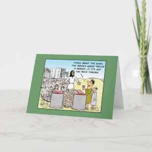 Water Into Wine Birthday Karte