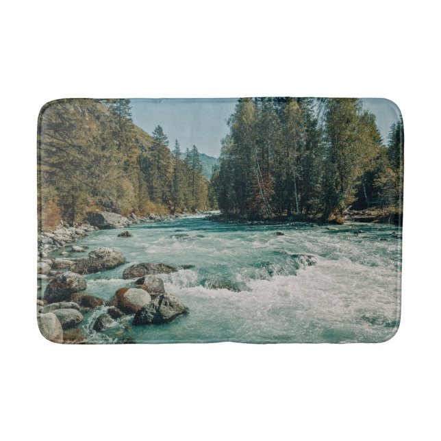 Water Kucherla River, Altai Mountains Badematte (Vorderseite)
