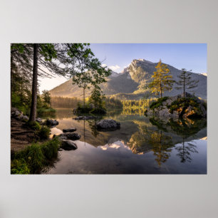 Water   Lake Hintersee Berchtesgaden Germany Poster