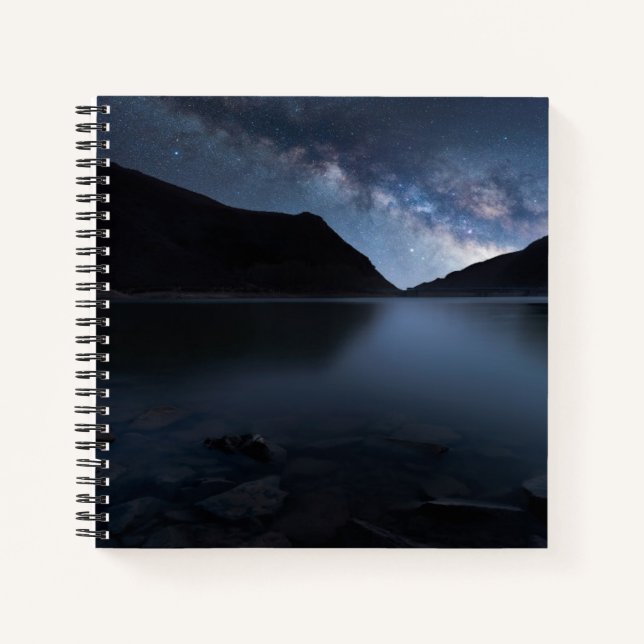 Water | Lakeshore at Night Notizbuch (Vorderseite)