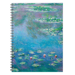 Water Lilie von Claude Monet Notizblock