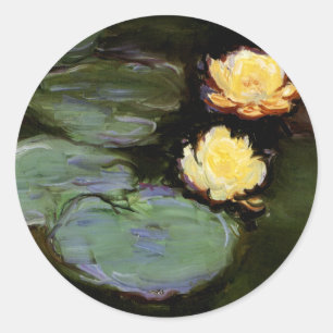 Water-Lilies: 1897-98 von Monet Runder Aufkleber